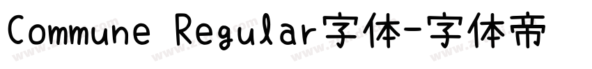 Commune Regular字体字体转换